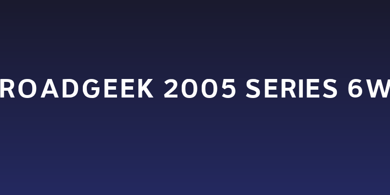 Roadgeek 2005 Series 6W Social Header