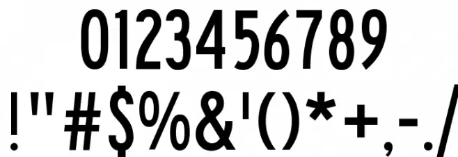 Roadgeek 2005 Series B Font OTHER CHARS