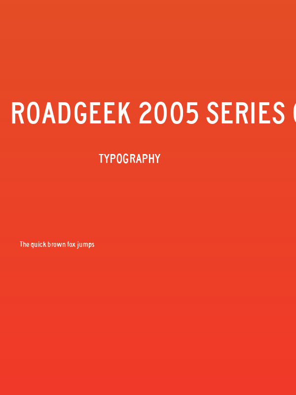 Roadgeek 2005 Series C Poster