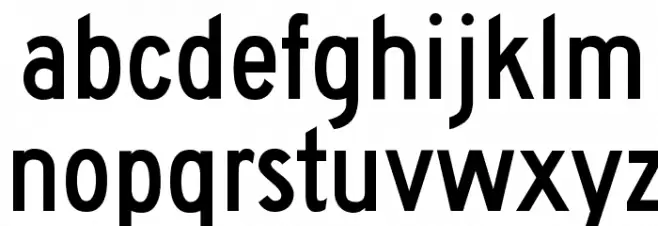 Roadgeek 2005 Series C Schriftart Kleinbuchstaben