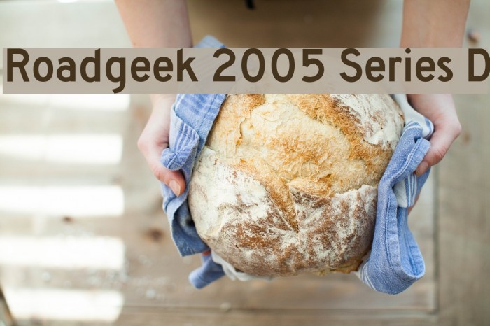 Roadgeek 2005 Series D Font examples