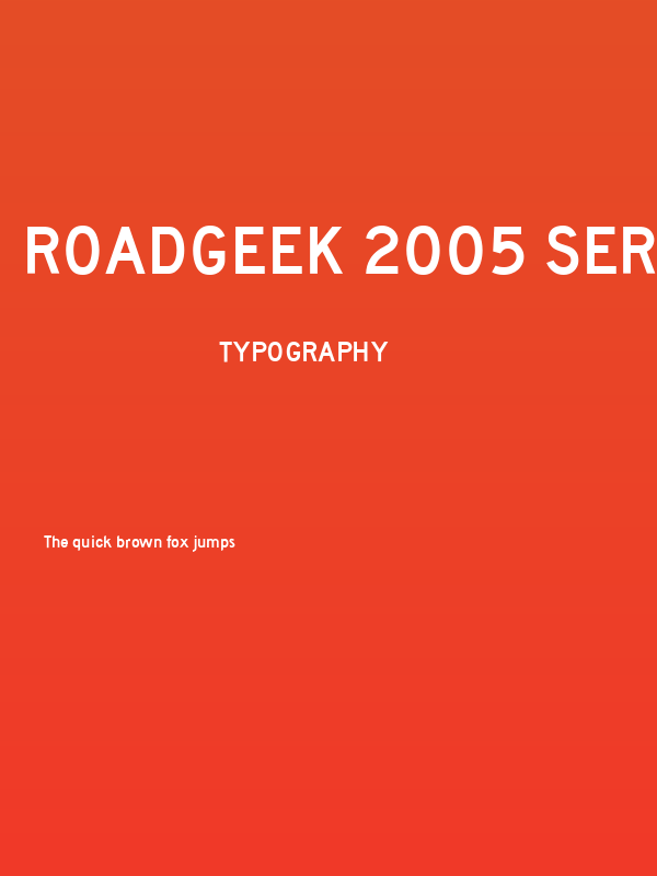Roadgeek 2005 Series D Poster