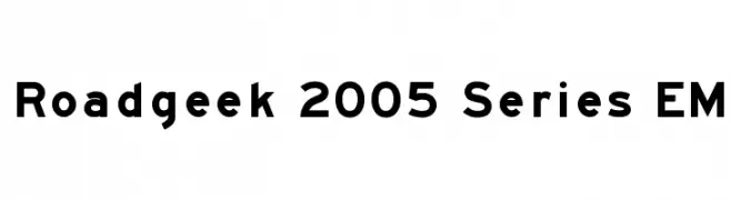 Roadgeek 2005 Series EM  नि: शुल्क फ़ॉन्ट्स डाउनलोड