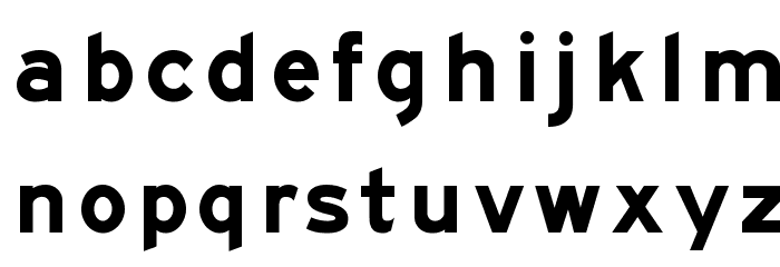 Roadgeek 2005 Series EM Font LOWERCASE