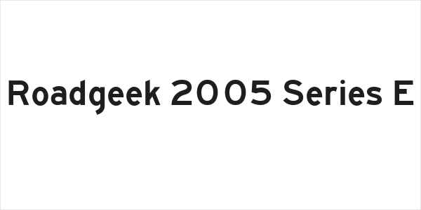 Roadgeek 2005 Series E Logo