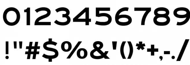 Roadgeek 2005 Series F Font OTHER CHARS