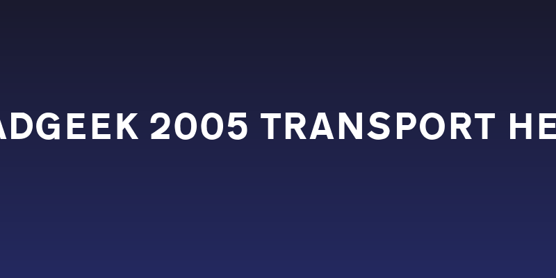 Roadgeek 2005 Transport Heavy Social Header