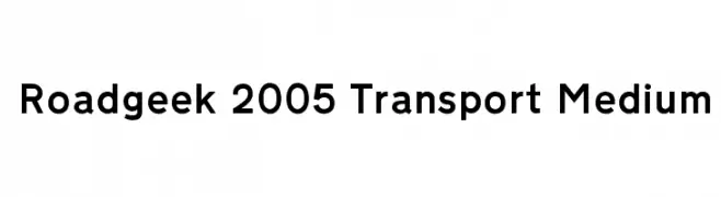 Roadgeek 2005 Transport Medium  नि: शुल्क फ़ॉन्ट्स डाउनलोड