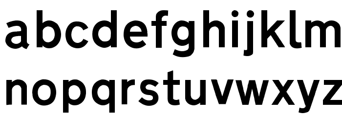 Roadgeek 2005 Transport Medium Font LOWERCASE