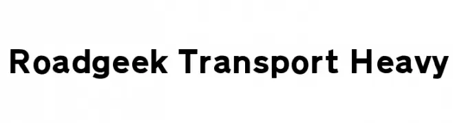 Roadgeek Transport Heavy  Frei Schriftart Herunterladen
