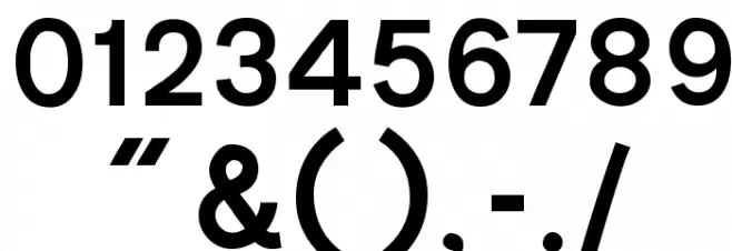 Roadgeek Transport Medium Font OTHER CHARS