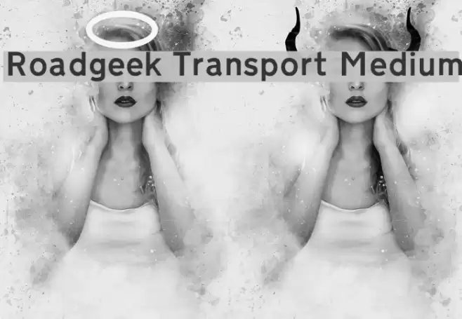 Roadgeek Transport Medium Font examples