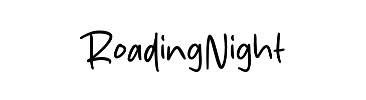 Roading Night  免费字体下载