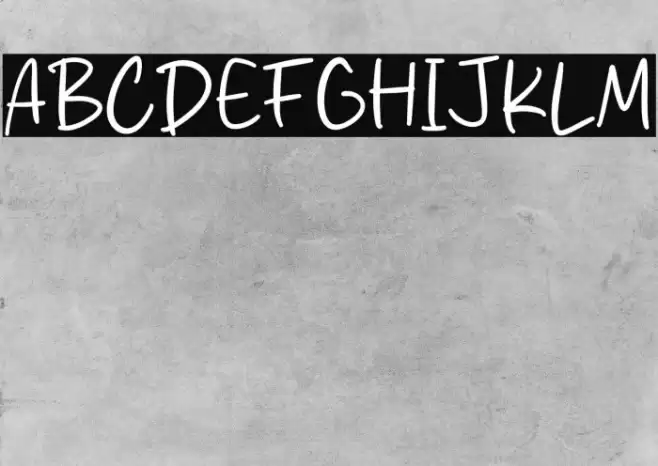 Roading Night Font examples