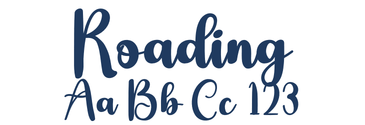 Roading Font Preview