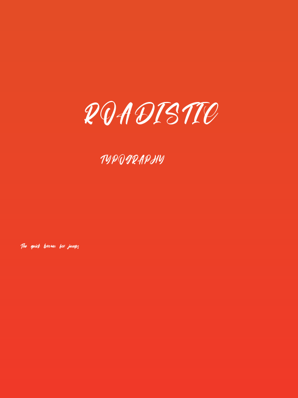 Roadistic Poster