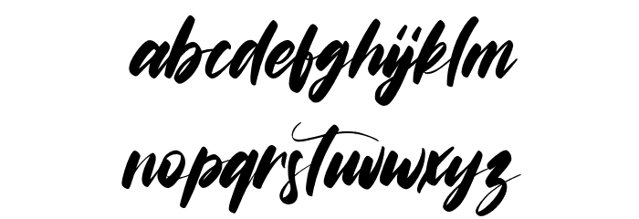 Roadistic Font LOWERCASE