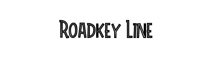 Roadkey Line フォント