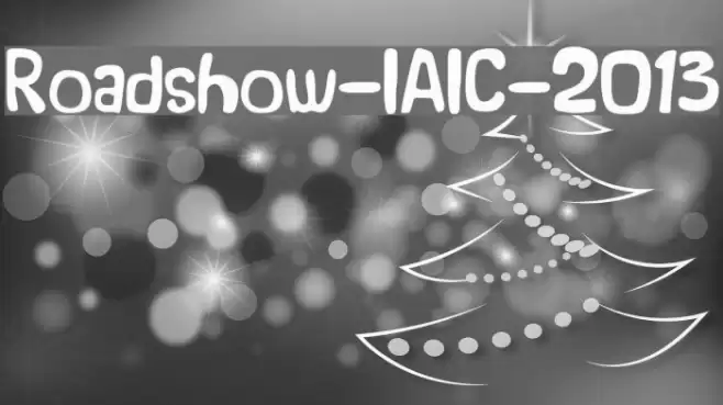 Roadshow-IAIC-2013 Font examples