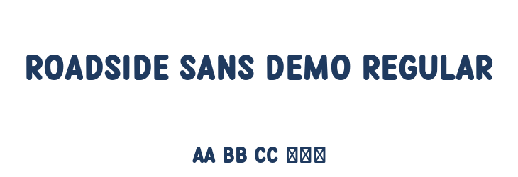 Roadside Sans Demo Regular Font Preview