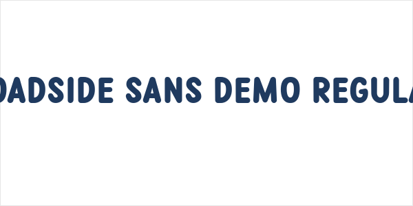 Roadside Sans Demo Regular Logo