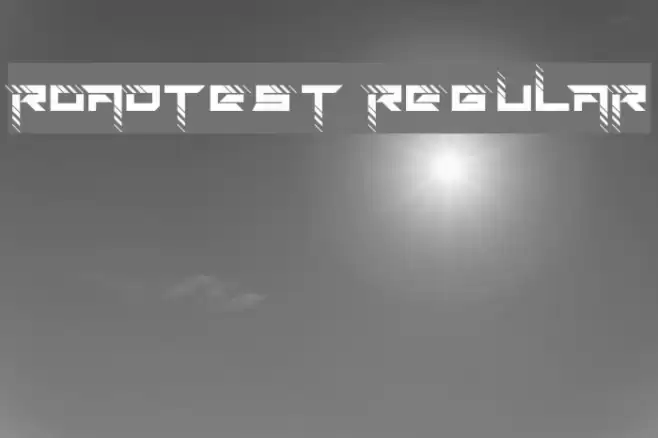 Roadtest Regular Font examples