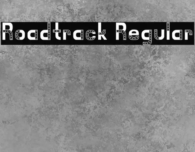 Roadtrack Regular Font examples