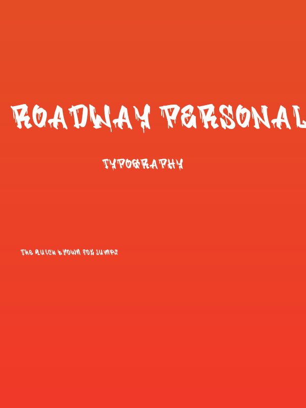 Roadway Personal Use Poster