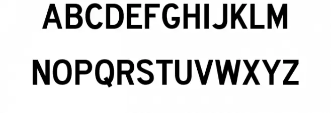 Roadway Font Litere mici