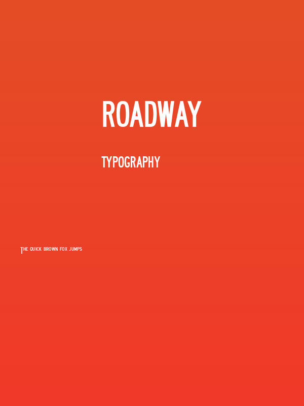 Roadway Poster