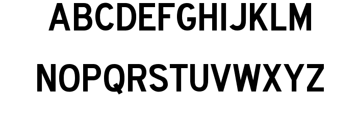 Roadway Font LOWERCASE