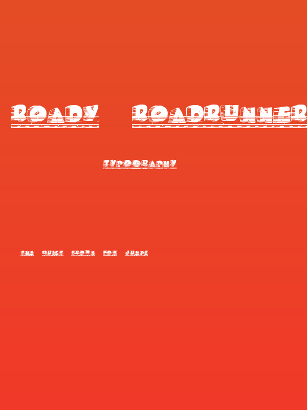Roady Roadrunner Poster