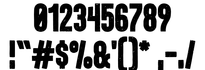 Roamer Bold Font OTHER CHARS