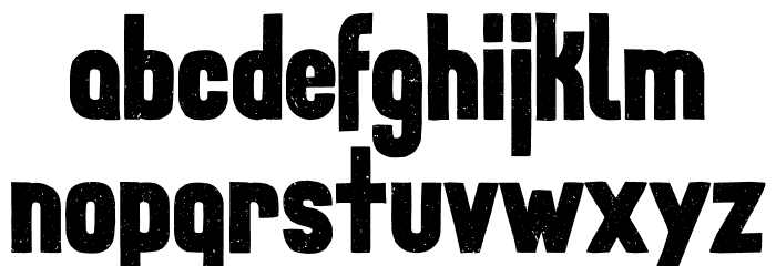 Roamer Bold Font LOWERCASE