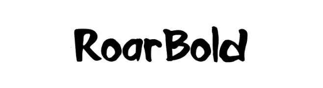 Roar Bold  Frei Schriftart Herunterladen