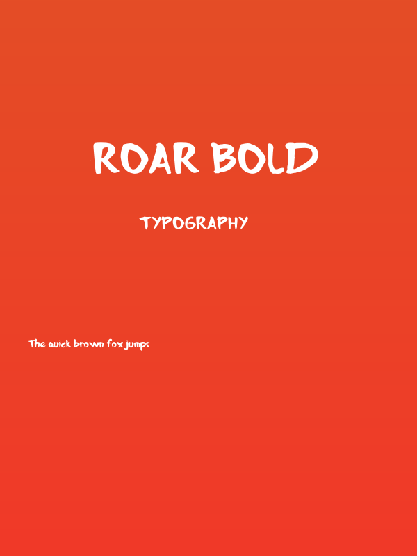 Roar Bold Poster