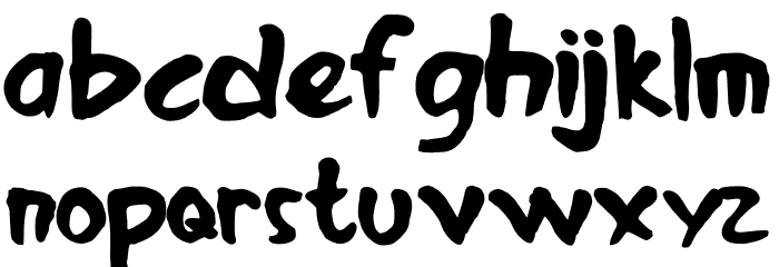 Roar Bold Font LOWERCASE