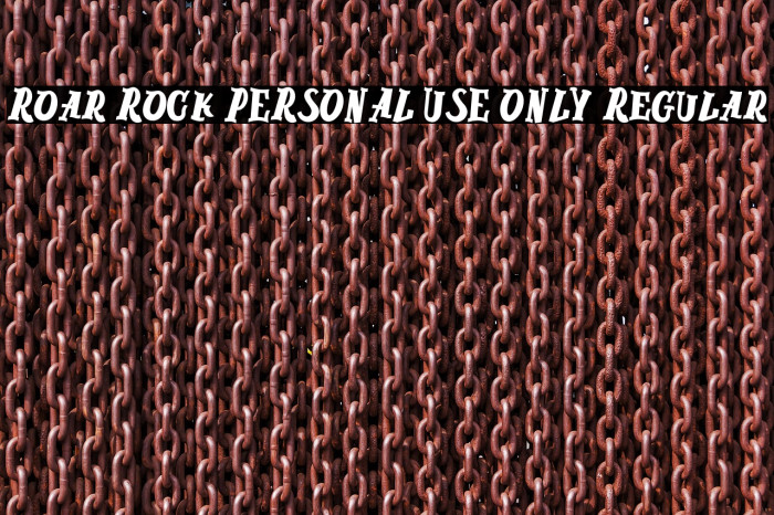 Roar Rock PERSONAL USE ONLY Regular Example 2