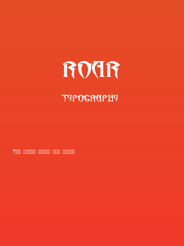 Roar Poster