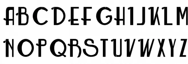 Roarin' Twenties Counterfeit Schriftart Groß