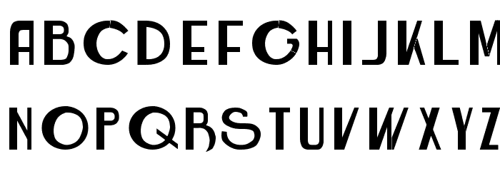 Roarin' Twenties Counterfeit Font LOWERCASE