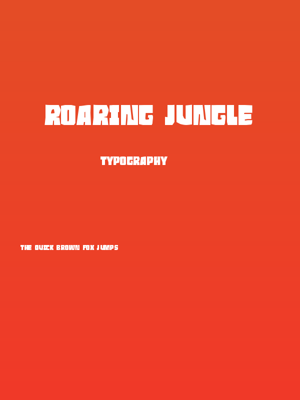 Roaring Jungle Poster