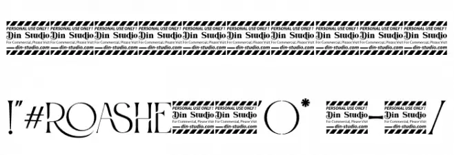 Roashe Personal Use Font OTHER CHARS