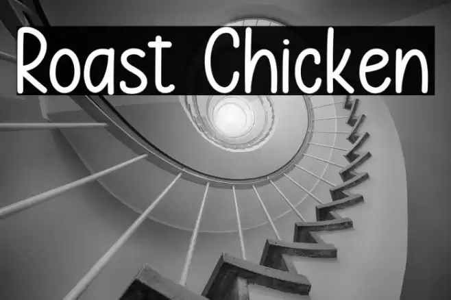 Roast Chicken Font examples