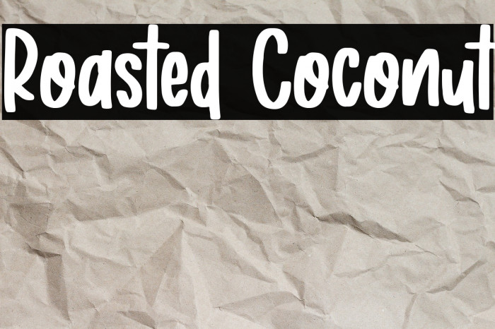 Roasted Coconut Example 1