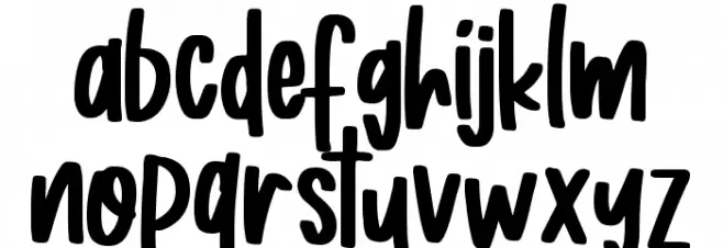 Roasted Coconut Schriftart Kleinbuchstaben