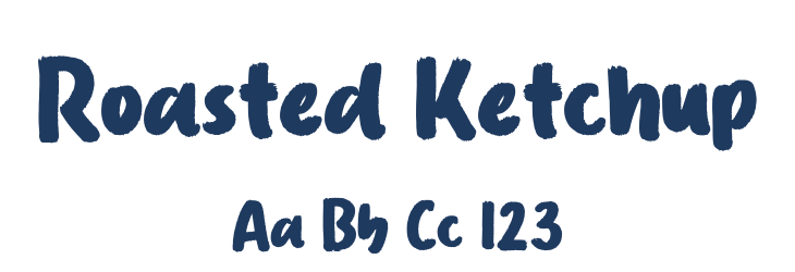 Roasted Ketchup Font Preview