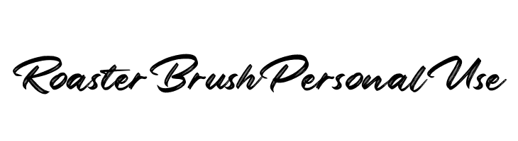 Roaster Brush Personal Use  Fuentes Gratis Descargar