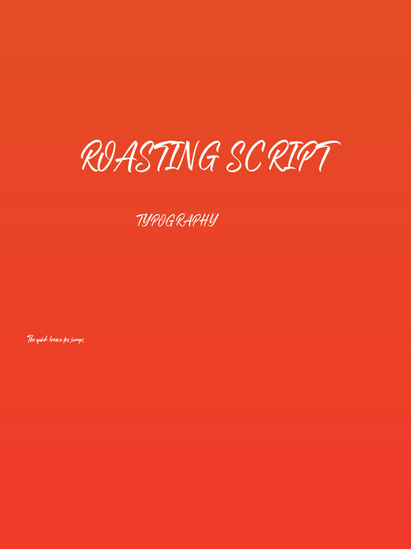 Roasting Script Poster