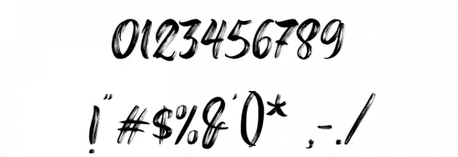 RoastteryFreePersonalUse Font OTHER CHARS